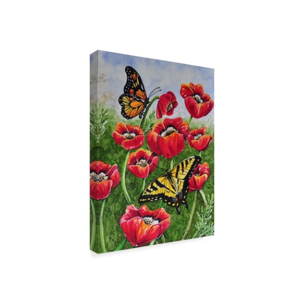 Charlsie Kelly 'Monarch And Swallowtail' Canvas Art,14x19